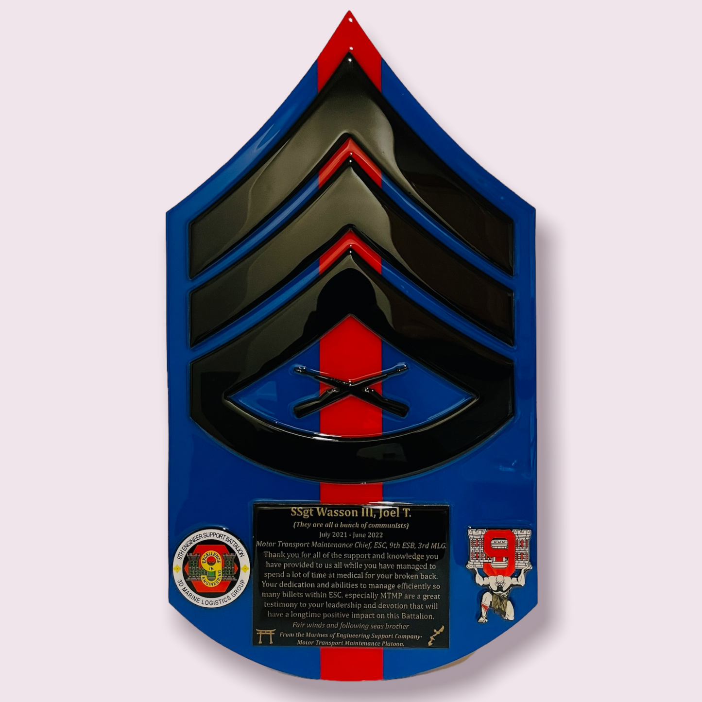 USMC Chevron, Blues